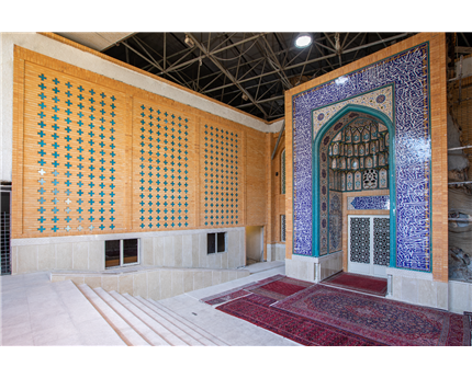 استفاده از آجر نسور در نمای معماری اسلامی