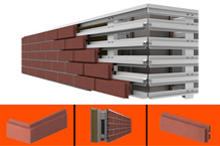 اجرای نمای خشک با استفاده از آجر نسوز
