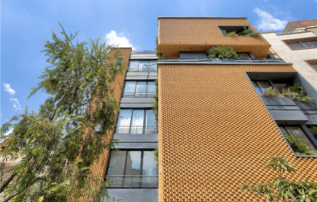 تاثیر پذیری آجرنما در ساختمان 